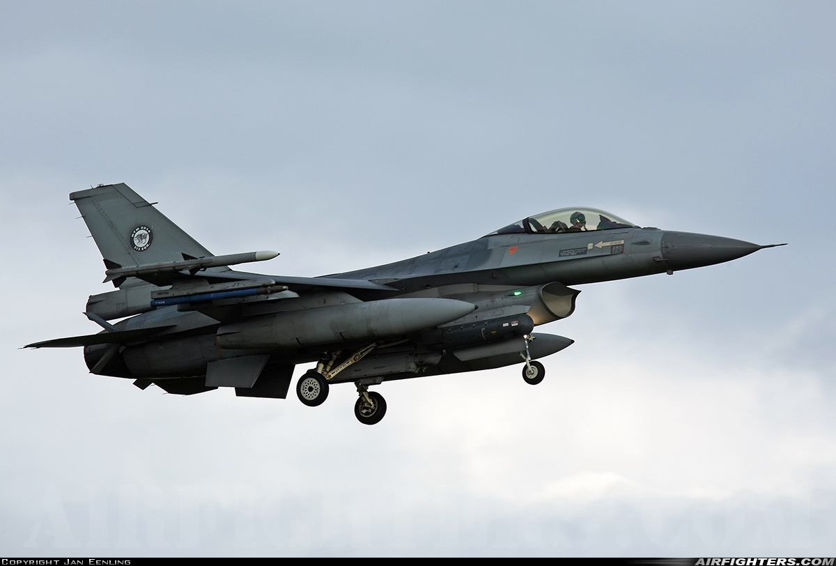 Netherlands - Air Force General Dynamics F-16AM Fighting Falcon J-643 at Leeuwarden (LWR / EHLW), Netherlands