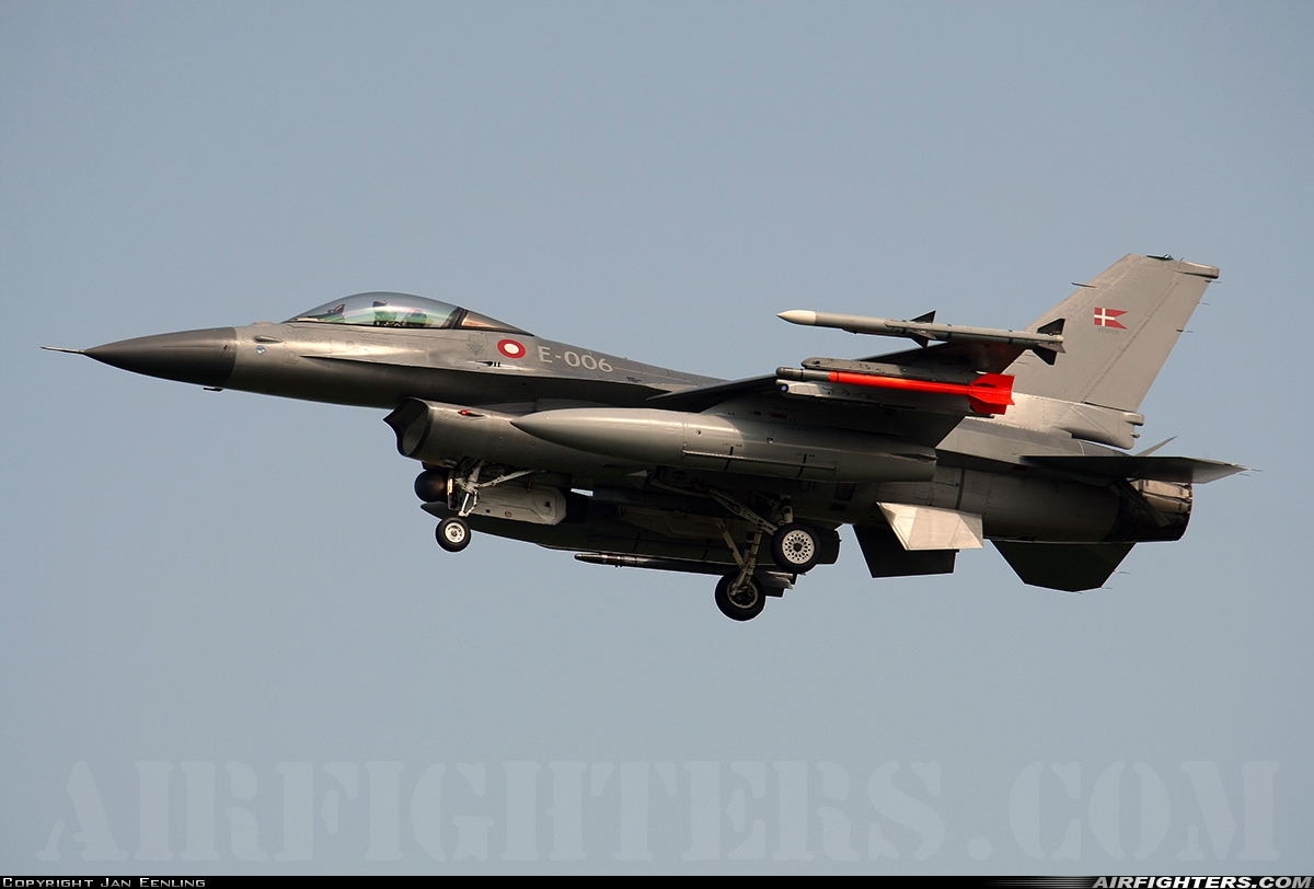 Denmark - Air Force General Dynamics F-16AM Fighting Falcon E-006 at Leeuwarden (LWR / EHLW), Netherlands