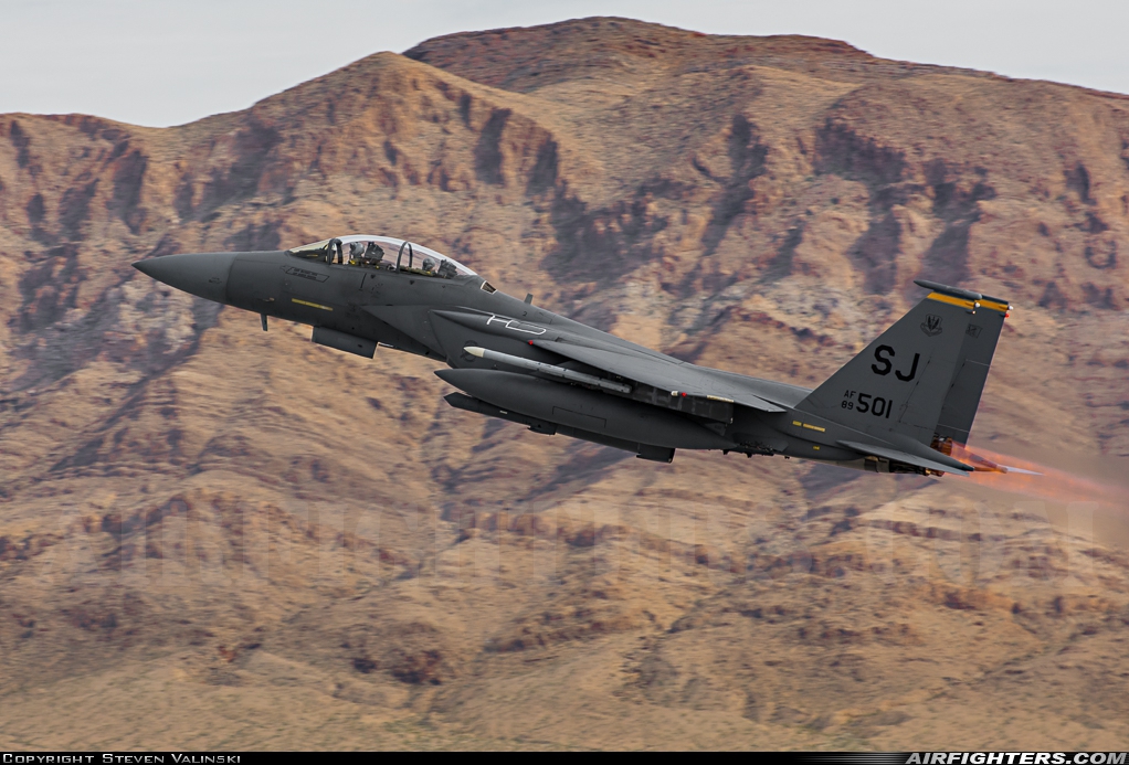 USA - Air Force McDonnell Douglas F-15E Strike Eagle 89-0501 at Las Vegas - Nellis AFB (LSV / KLSV), USA