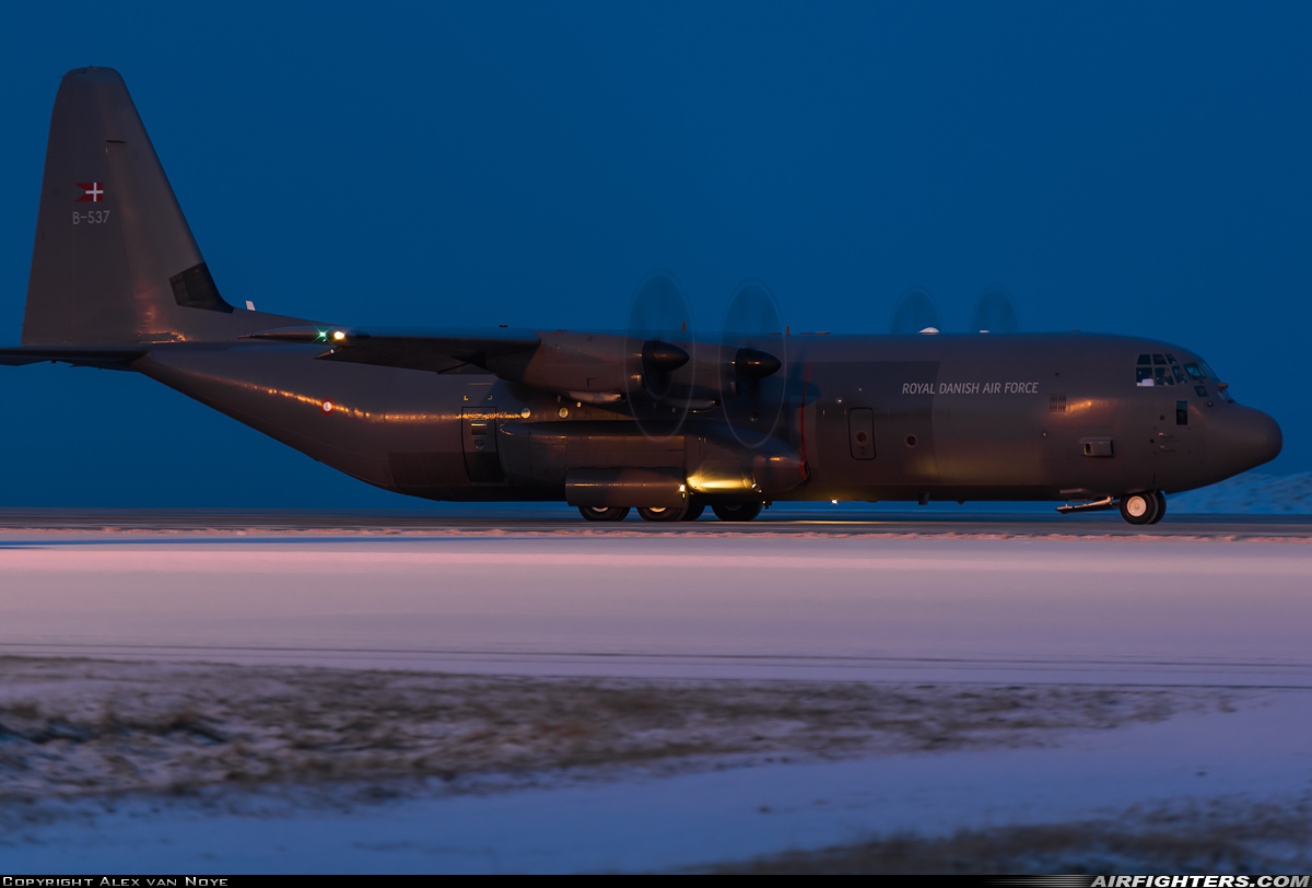 Denmark - Air Force Lockheed Martin C-130J-30 Hercules (L-382) B-537 at Keflavik (KEF / BIKF), Iceland