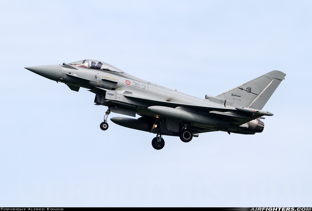 Italy - Air Force Eurofighter F-2000A Typhoon (EF-2000S) MM7308 at Leeuwarden (LWR / EHLW), Netherlands
