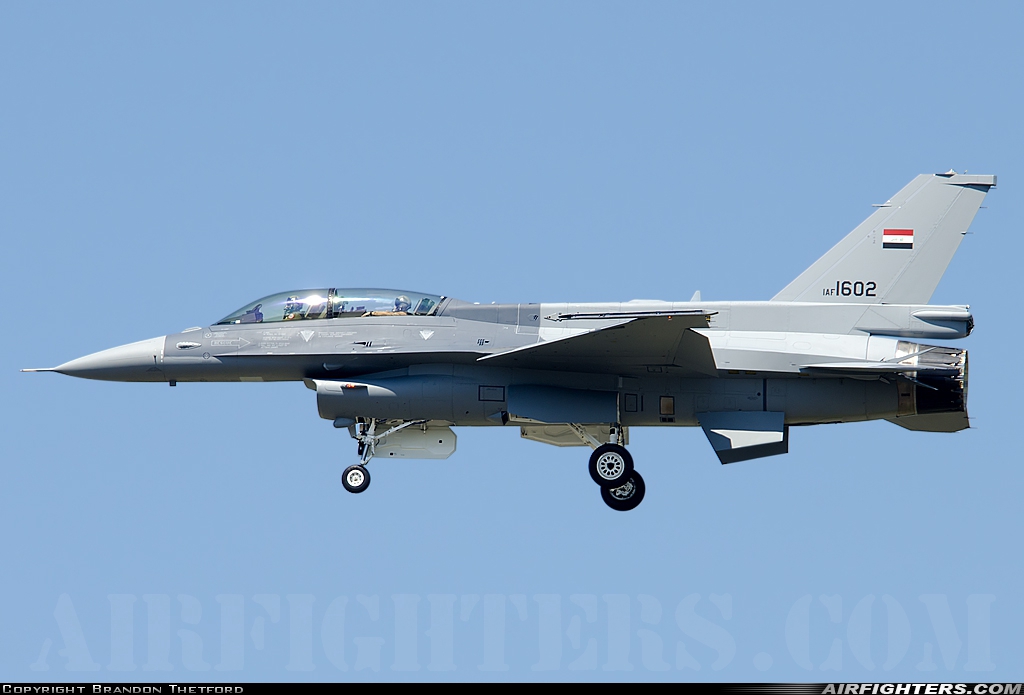 Iraq - Air Force General Dynamics F-16D Fighting Falcon 1602 at Fort Worth - NAS JRB / Carswell Field (AFB) (NFW / KFWH), USA