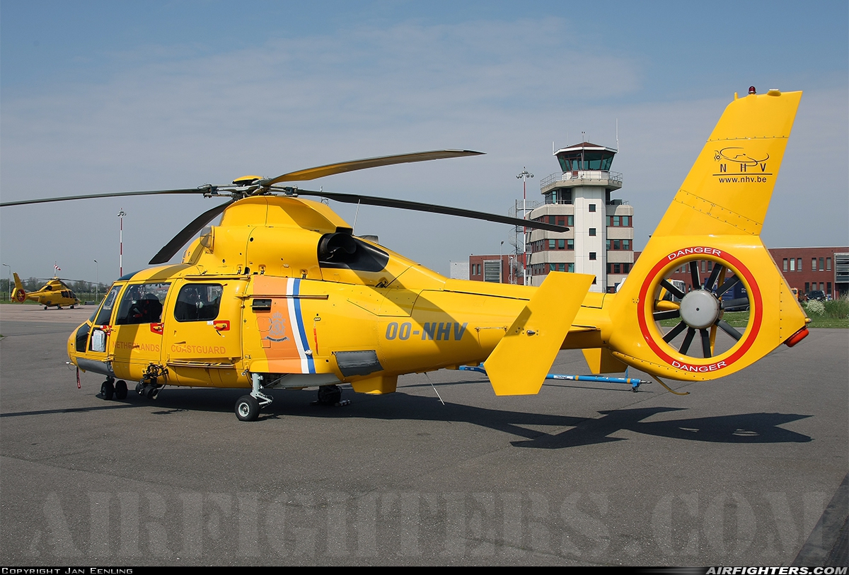 Netherlands - Coastguard Aerospatiale SA-365N3 Dauphin 2 OO-NHV at Den Helder - De Kooy (DHR / EHKD), Netherlands