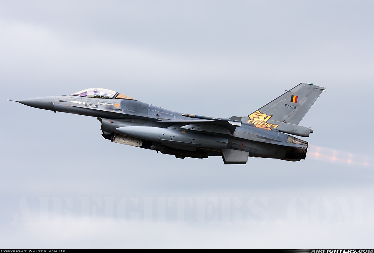 Belgium - Air Force General Dynamics F-16AM Fighting Falcon FA-119 at Schleswig (- Jagel) (WBG / ETNS), Germany