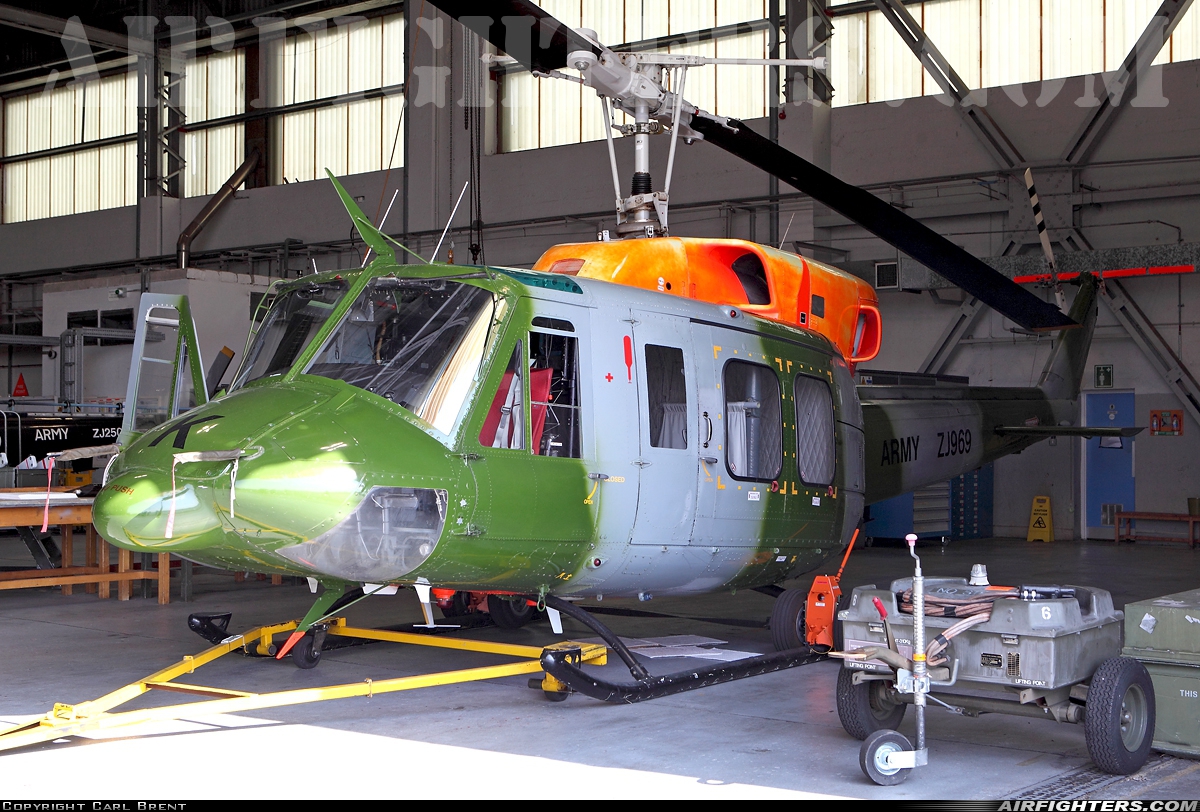 UK - Army Bell 212 AH1 ZJ969 at Middle Wallop (EGVP), UK