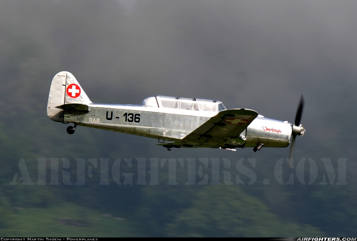 Private Pilatus P-2-06 HB-RAR at Buochs (Stans) (LSMU / LSZC), Switzerland