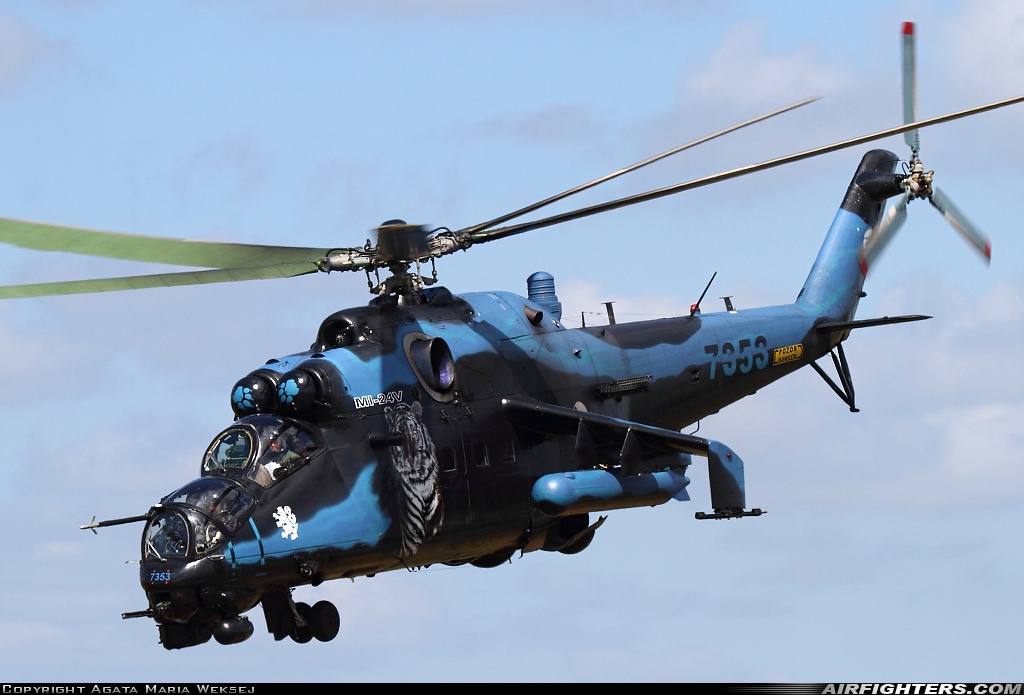 Czech Republic - Air Force Mil Mi-35 (Mi-24V) 7353 at Schleswig (- Jagel) (WBG / ETNS), Germany