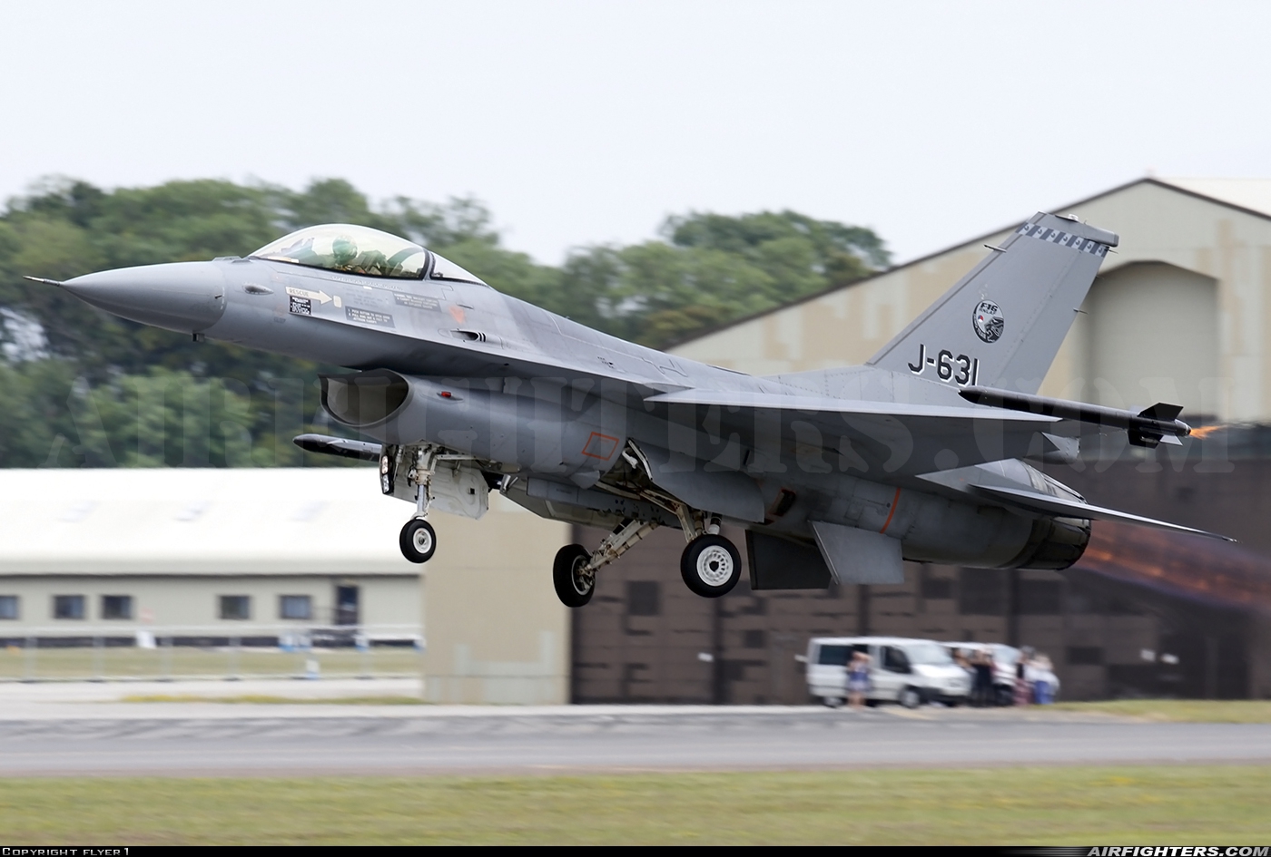 Netherlands - Air Force General Dynamics F-16AM Fighting Falcon J-631 at Fairford (FFD / EGVA), UK