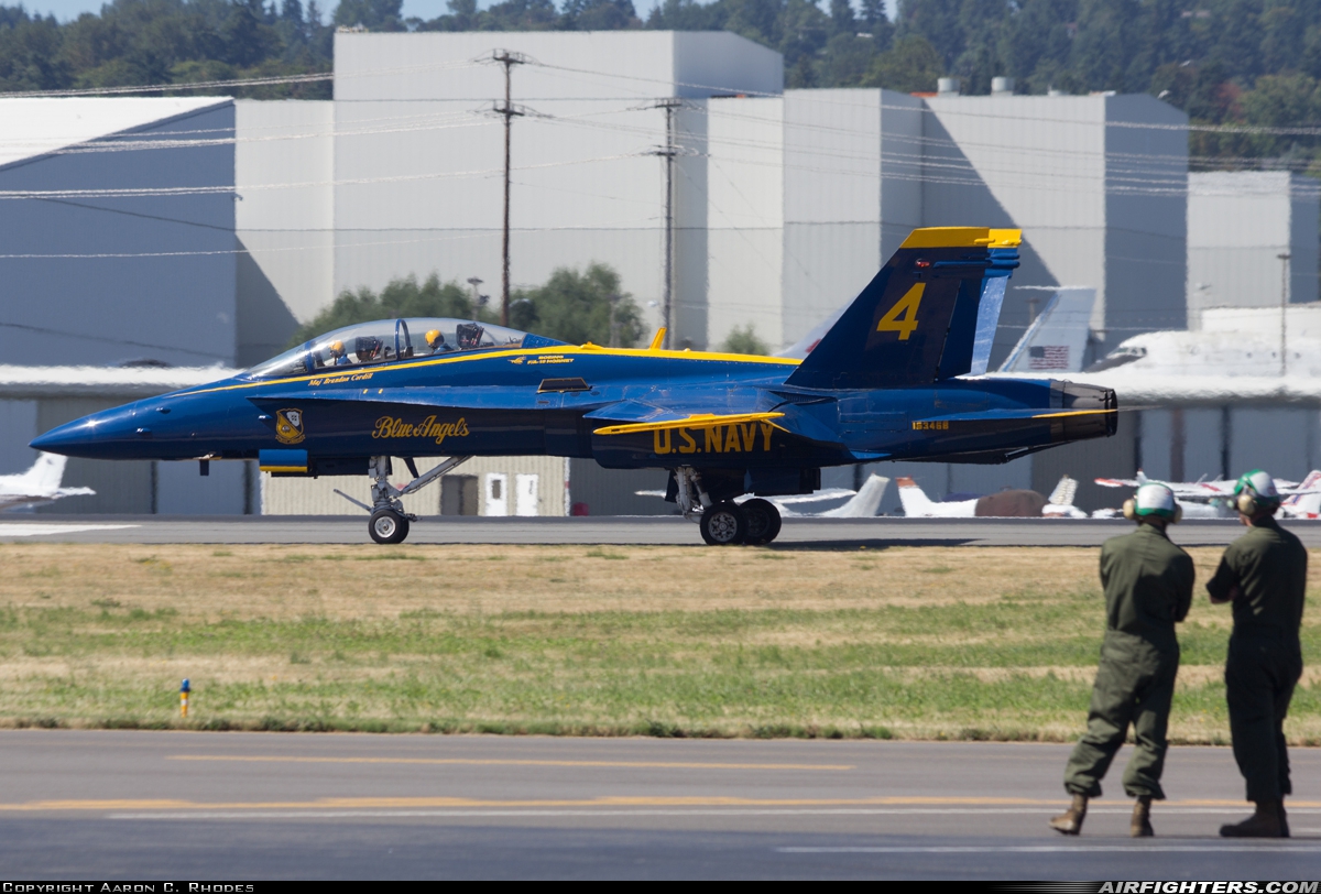 USA - Navy McDonnell Douglas F/A-18D Hornet 163468 at Seattle - Boeing Field / King County Int. (BFI / KBFI), USA