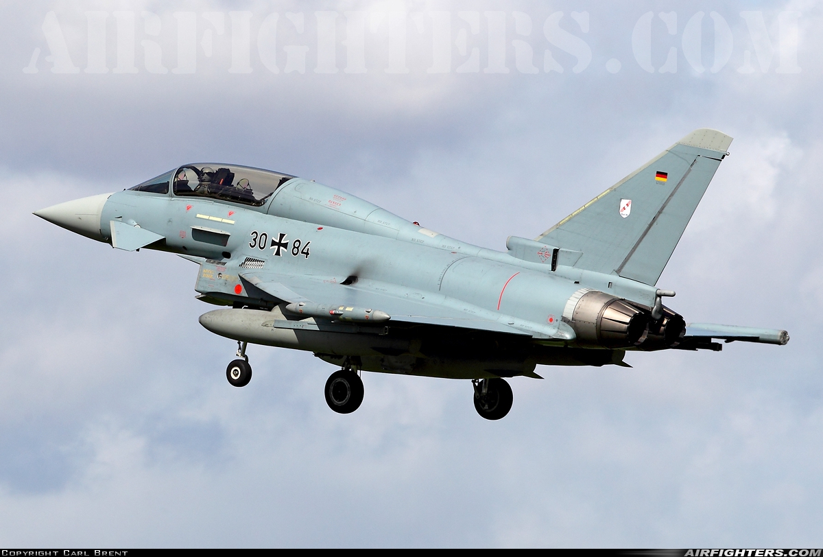 Germany - Air Force Eurofighter EF-2000 Typhoon T 30+84 at Norvenich (ETNN), Germany