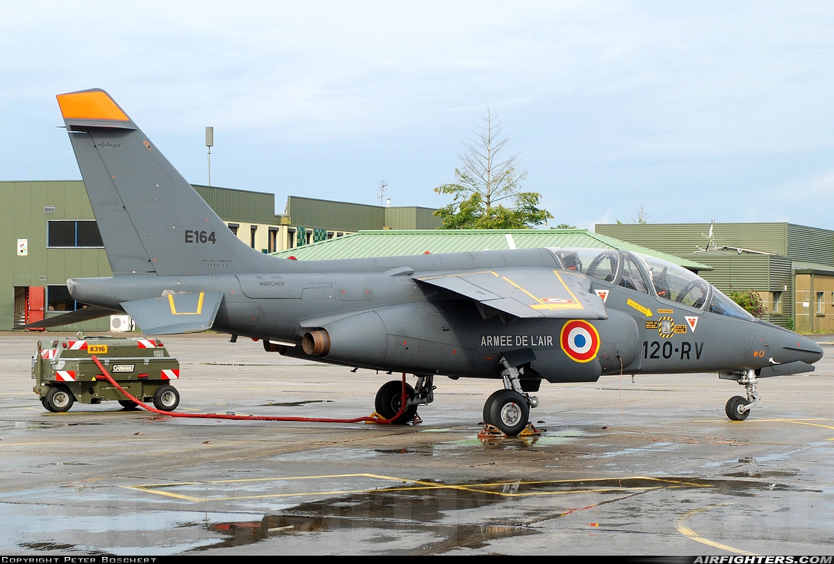 France - Air Force Dassault/Dornier Alpha Jet E E164 at Cazaux (LFBC), France