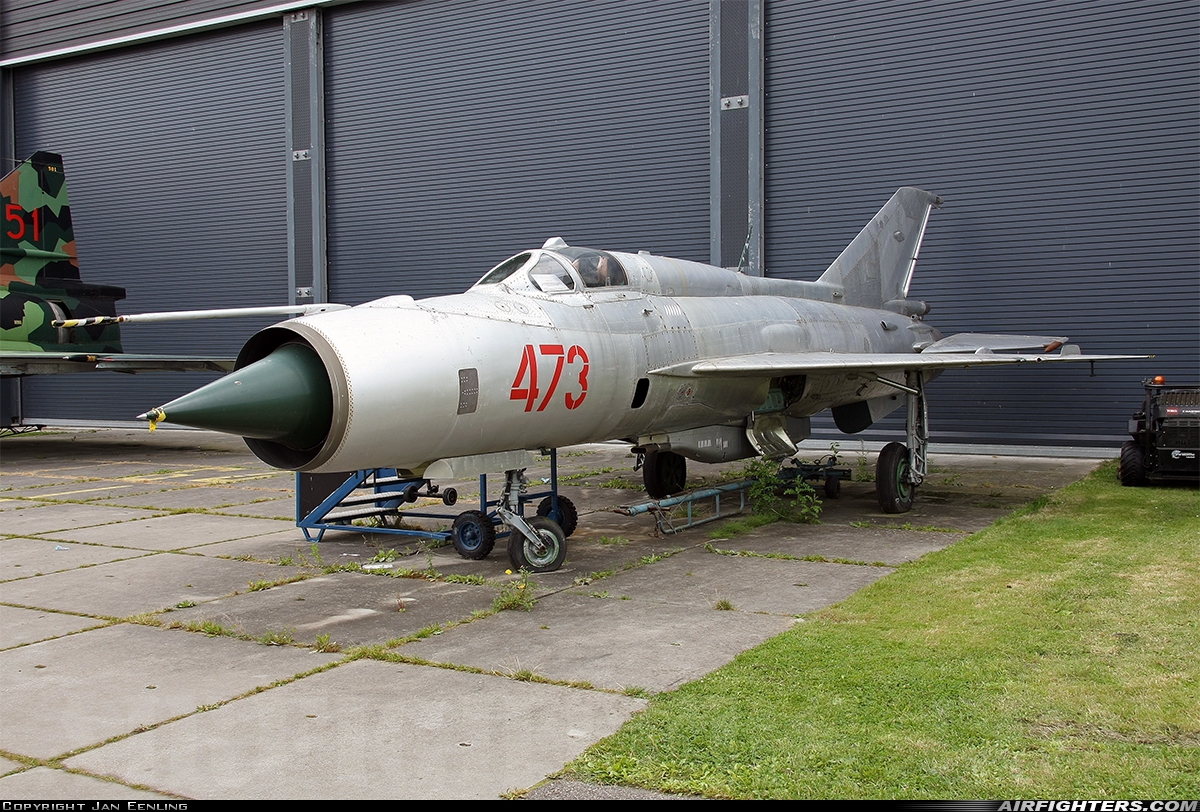 East Germany - Air Force Mikoyan-Gurevich MiG-21SPS-K 473 at Lelystad (LEY / EHLE), Netherlands