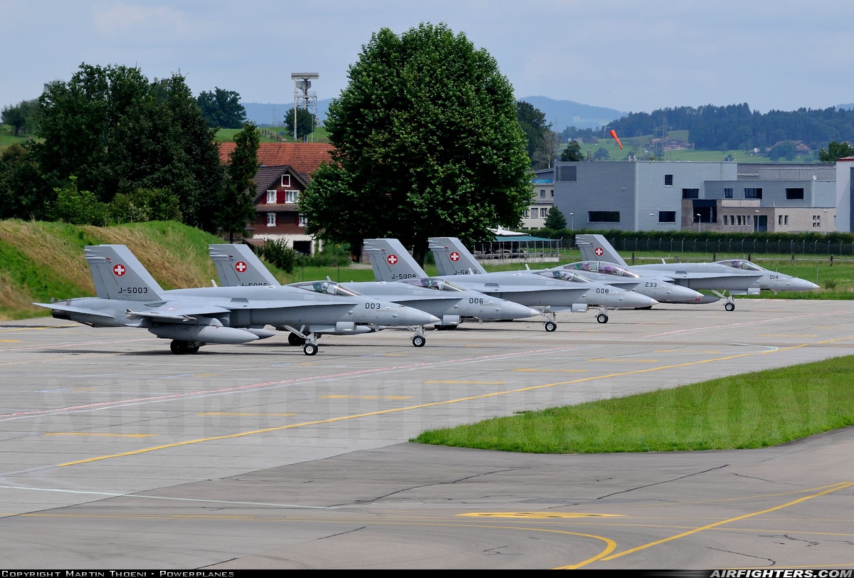 Switzerland - Air Force McDonnell Douglas F/A-18C Hornet J-5003 at Emmen (EML / LSME), Switzerland