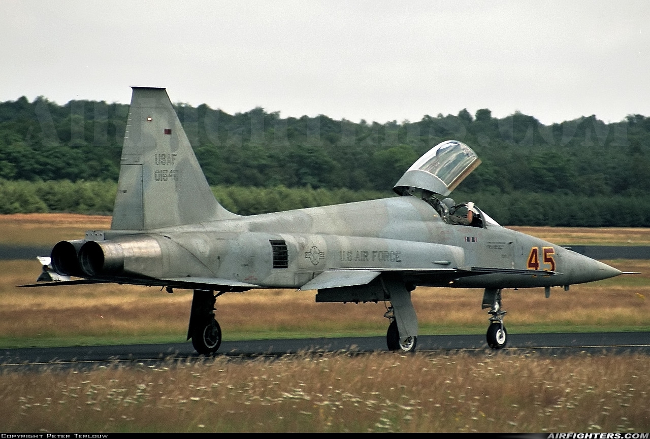 USA - Air Force Northrop F-5E Tiger II 74-1545 at Utrecht - Soesterberg (UTC / EHSB), Netherlands