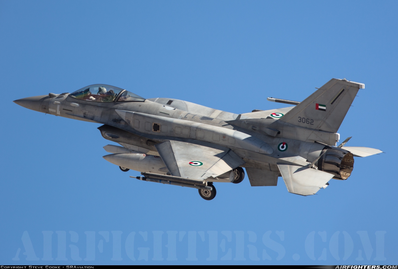 United Arab Emirates - Air Force Lockheed Martin F-16E Fighting Falcon 3062 at Las Vegas - Nellis AFB (LSV / KLSV), USA