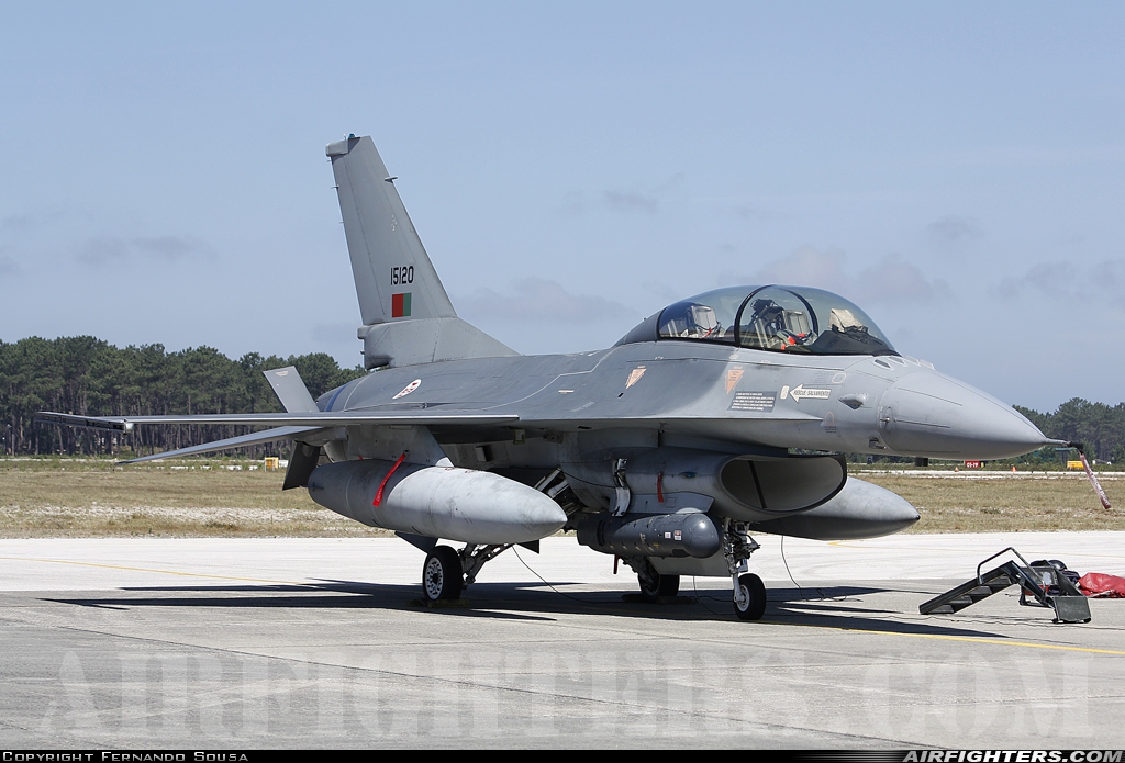 Portugal - Air Force General Dynamics F-16BM Fighting Falcon 15120 at Monte Real (BA5) (LPMR), Portugal