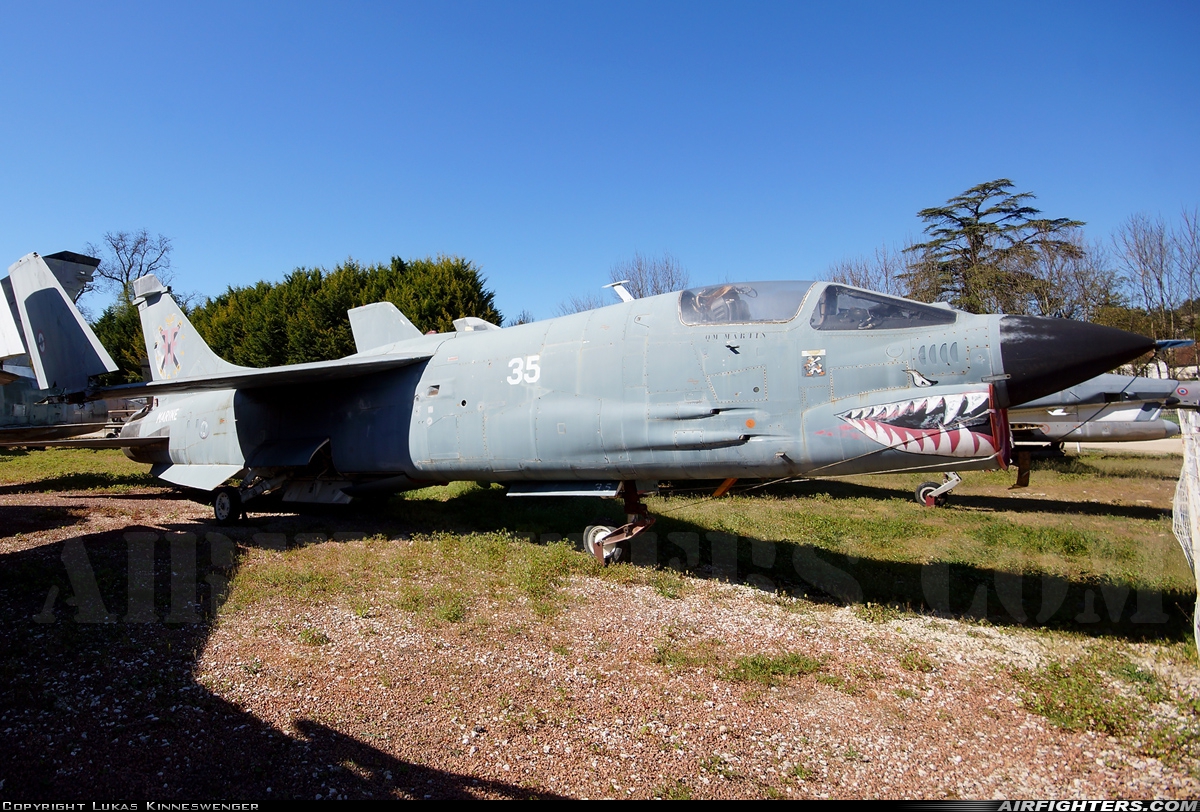 France - Navy Vought F-8P Crusader 35 at Off-Airport - Savigny-les-Beaune, France