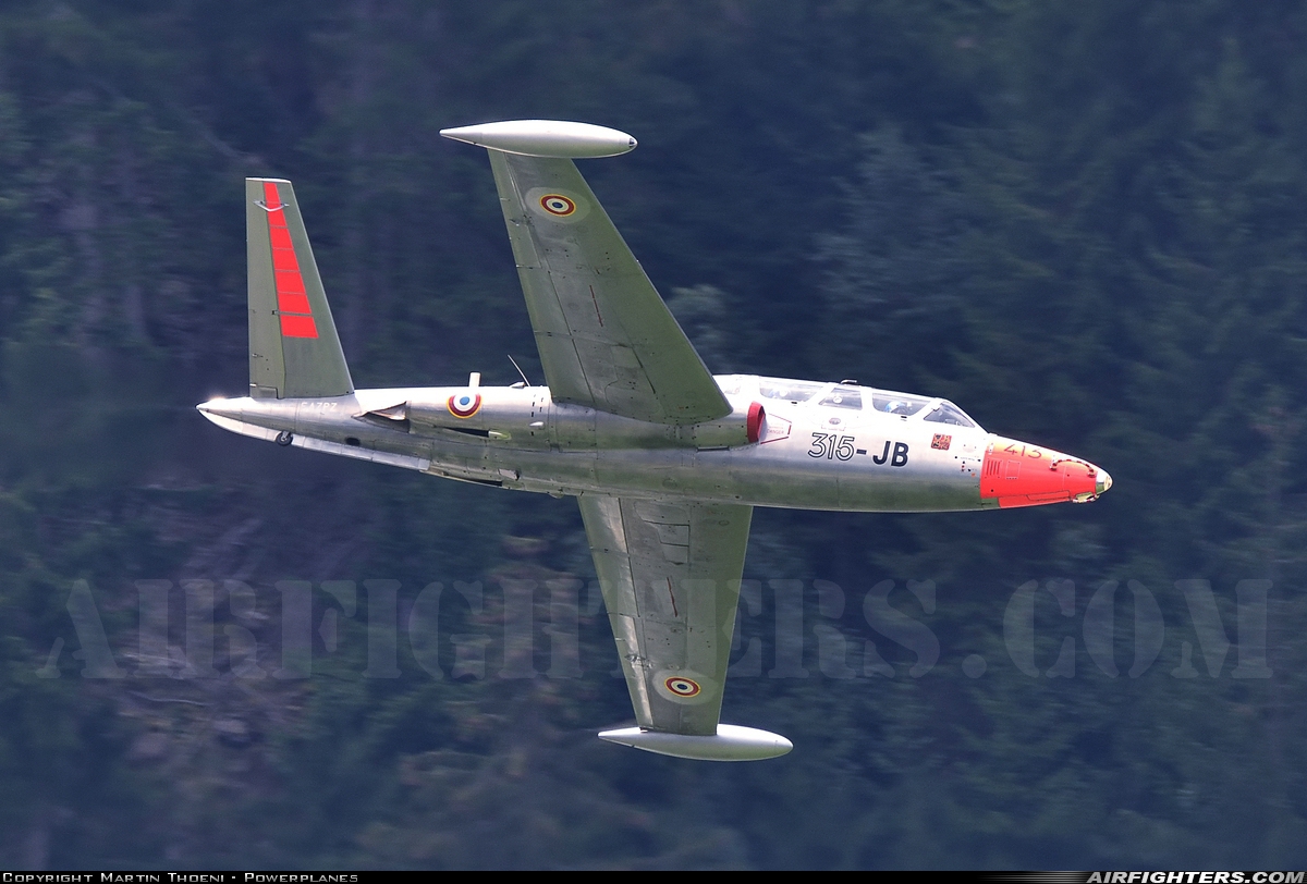 Private Fouga CM-170 Magister F-AZPZ at St. Stephan (LSTS), Switzerland