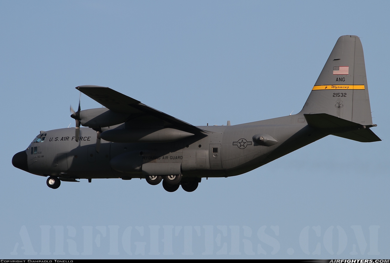 USA - Air Force Lockheed C-130H Hercules (L-382) 92-1532 at Aviano (- Pagliano e Gori) (AVB / LIPA), Italy
