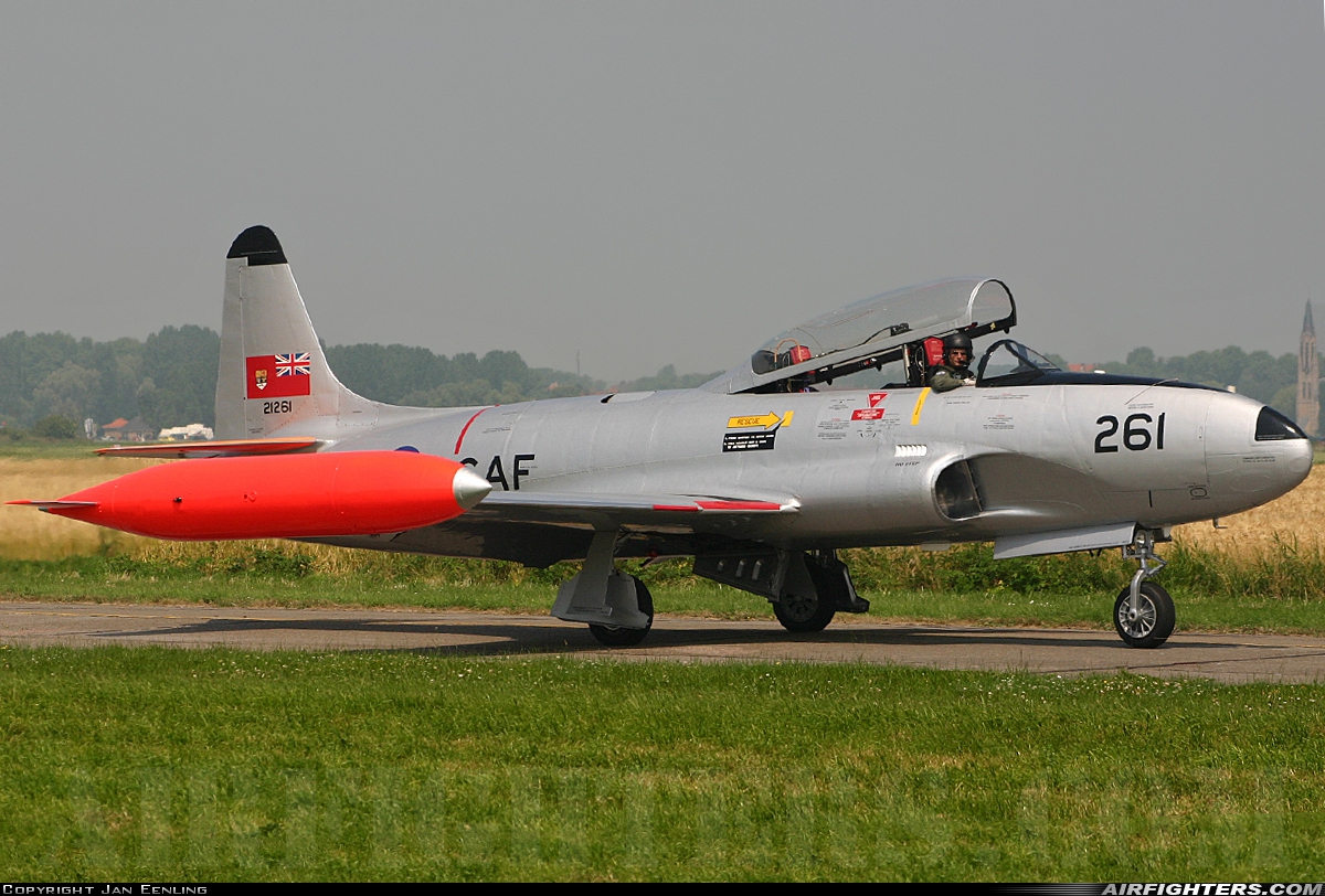 Private - Old Flying Machine Company Canadair CT-133 Silver Star 3 (T-33AN) G-TBRD at Koksijde (EBFN), Belgium