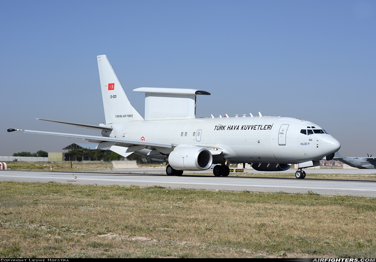 Türkiye - Air Force Boeing 737-7ES Wedgetail 13-001 at Konya (KYA / LTAN), Türkiye