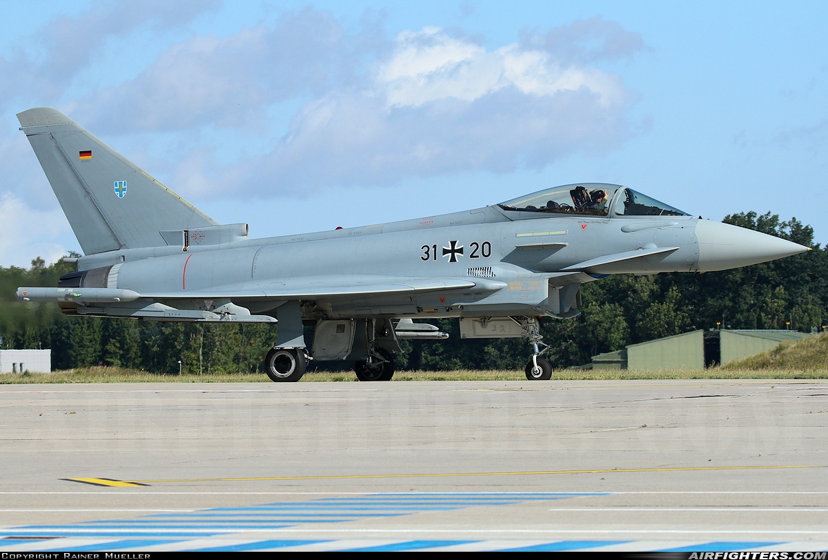 Germany - Air Force Eurofighter EF-2000 Typhoon S 31+20 at Rostock - Laage (RLG / ETNL), Germany