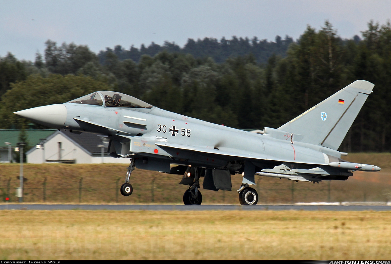 Germany - Air Force Eurofighter EF-2000 Typhoon S 30+55 at Rostock - Laage (RLG / ETNL), Germany