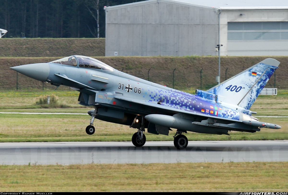 Germany - Air Force Eurofighter EF-2000 Typhoon S 31+06 at Rostock - Laage (RLG / ETNL), Germany