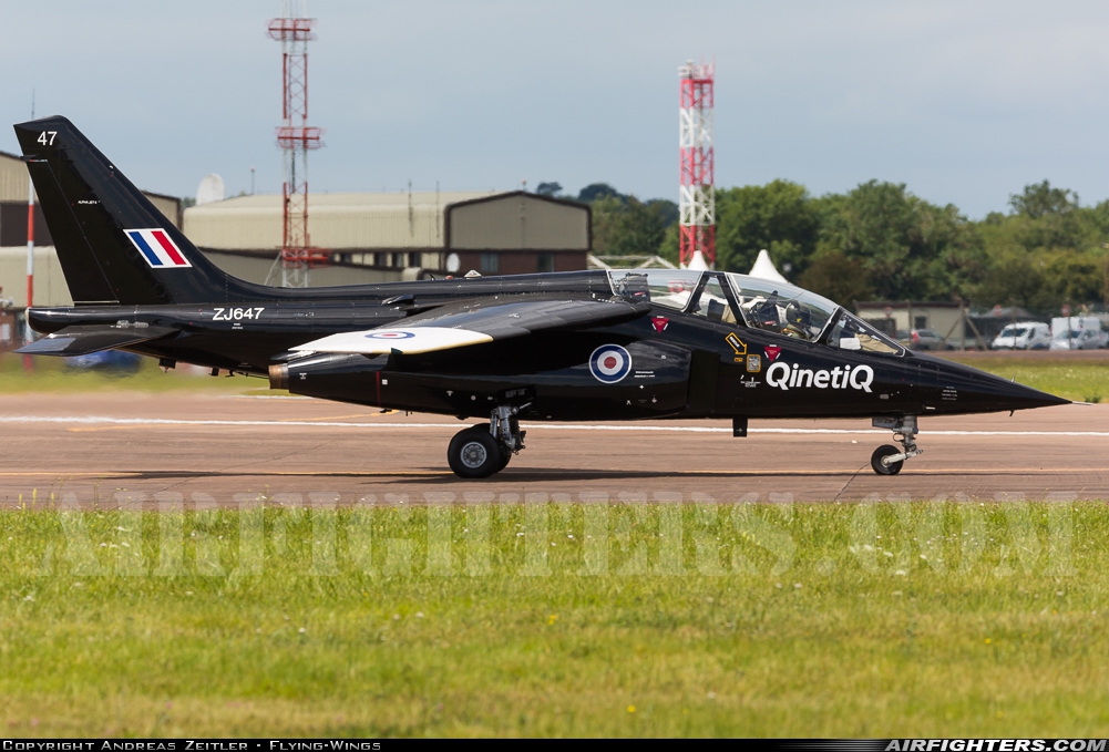 Company Owned - QinetiQ Dassault/Dornier Alpha Jet A ZJ647 at Fairford (FFD / EGVA), UK