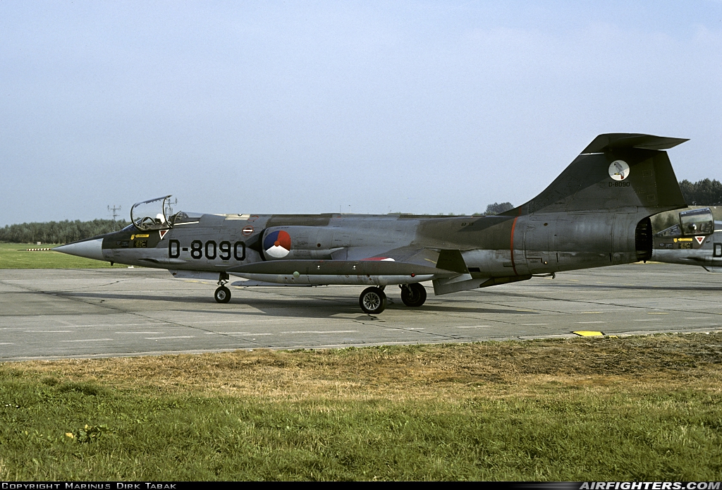Netherlands - Air Force Lockheed F-104G Starfighter D-8090 at Leeuwarden (LWR / EHLW), Netherlands