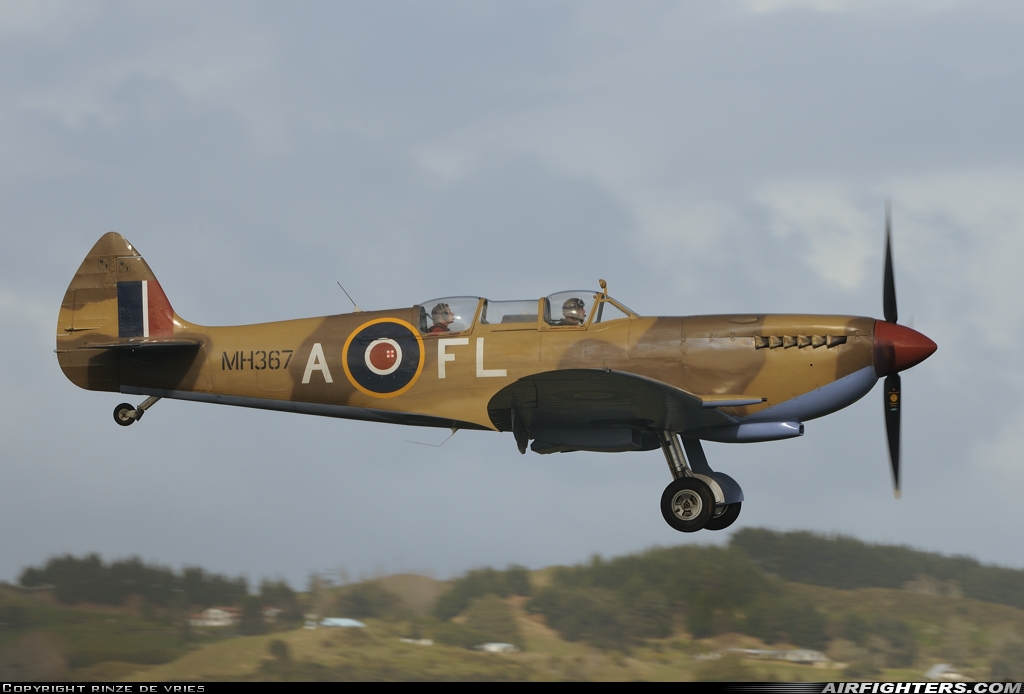 Private Supermarine 509 Spitfire T.9 ZK-WDQ at Ardmore (AMZ / NZAR), New Zealand