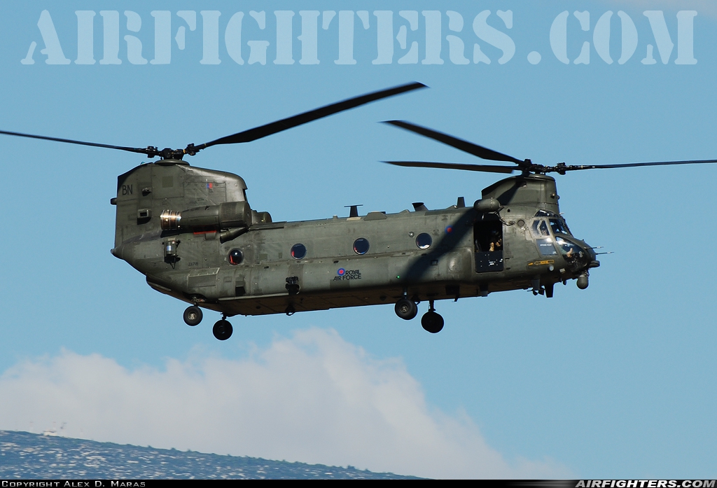 UK - Air Force Boeing Vertol Chinook HC4 (CH-47D) ZA718 at Athens - Eleftherios Venizelos (Spata) (ATH / LGAV), Greece