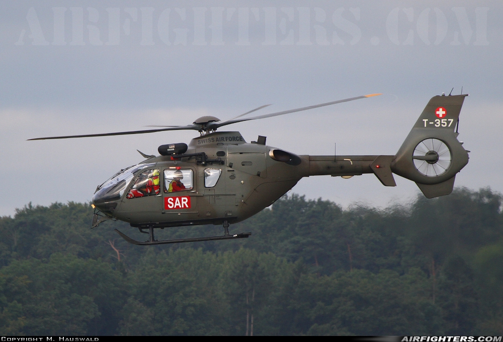 Switzerland - Air Force Eurocopter TH05 (EC-635P2+) T-357 at Payerne (LSMP), Switzerland
