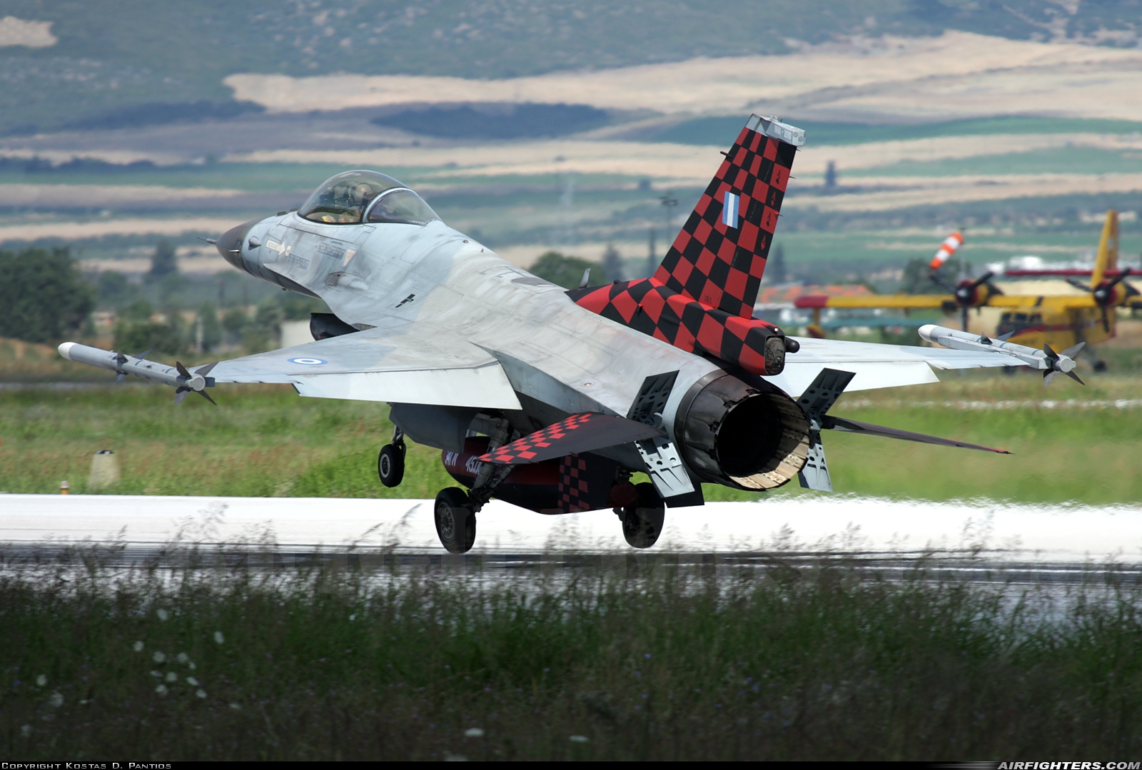 Greece - Air Force General Dynamics F-16C Fighting Falcon 060 at Nea Anghialos (VOL / LGBL), Greece