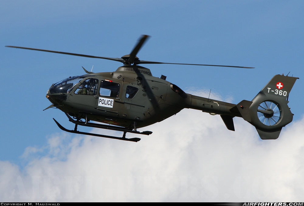 Switzerland - Air Force Eurocopter TH05 (EC-635P2+) T-360 at Payerne (LSMP), Switzerland