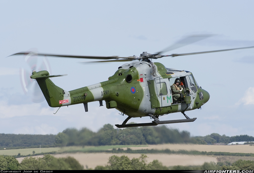 UK - Army Westland WG-13 Lynx AH7 ZD274 at Off-Airport - Salisbury Plain, UK