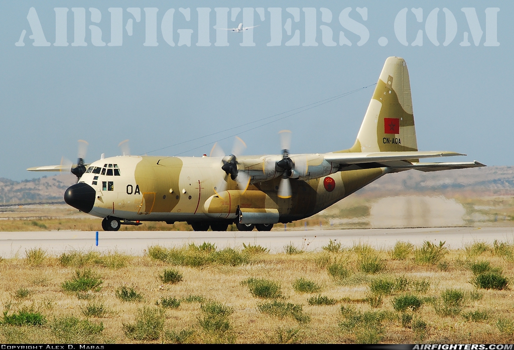 Morocco - Air Force Lockheed C-130H Hercules (L-382) CN-AOA at Athens - Eleftherios Venizelos (Spata) (ATH / LGAV), Greece