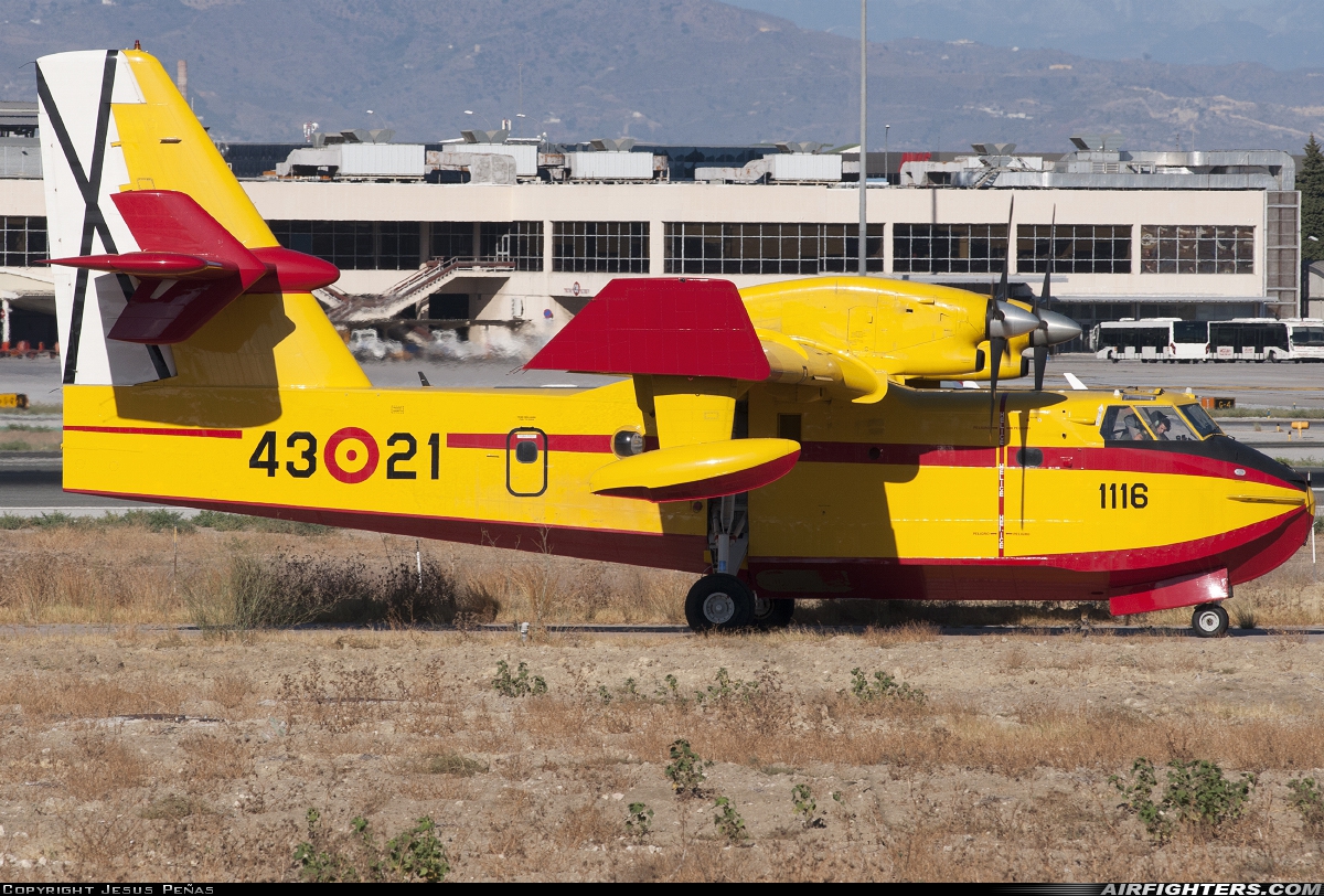 Spain - Air Force Canadair CL-215T UD.13-21 at Malaga (AGP / LEMG), Spain