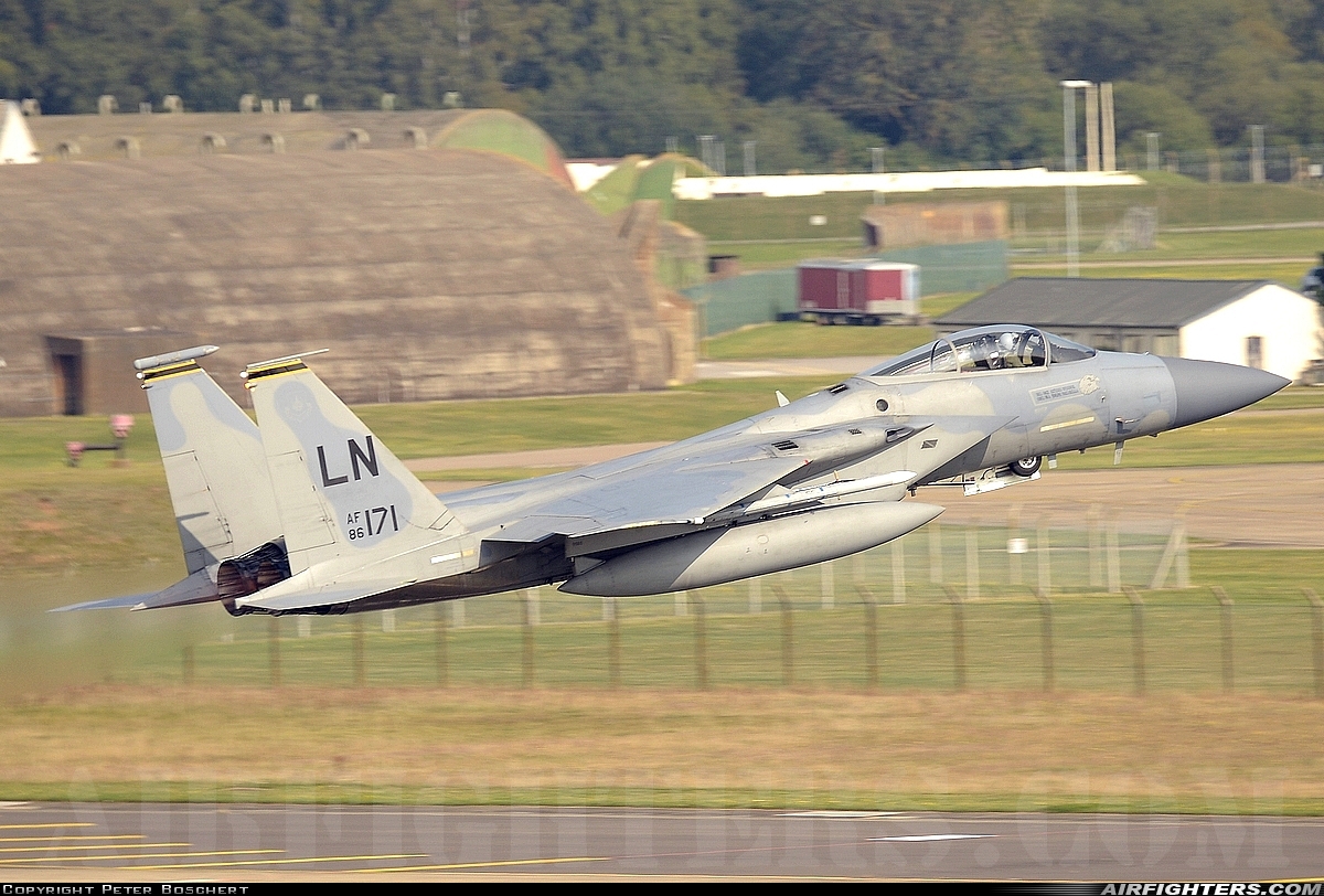 USA - Air Force McDonnell Douglas F-15C Eagle 86-0171 at Lakenheath (LKZ / EGUL), UK
