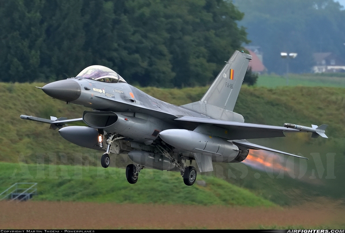 Belgium - Air Force General Dynamics F-16AM Fighting Falcon FA-116 at Payerne (LSMP), Switzerland