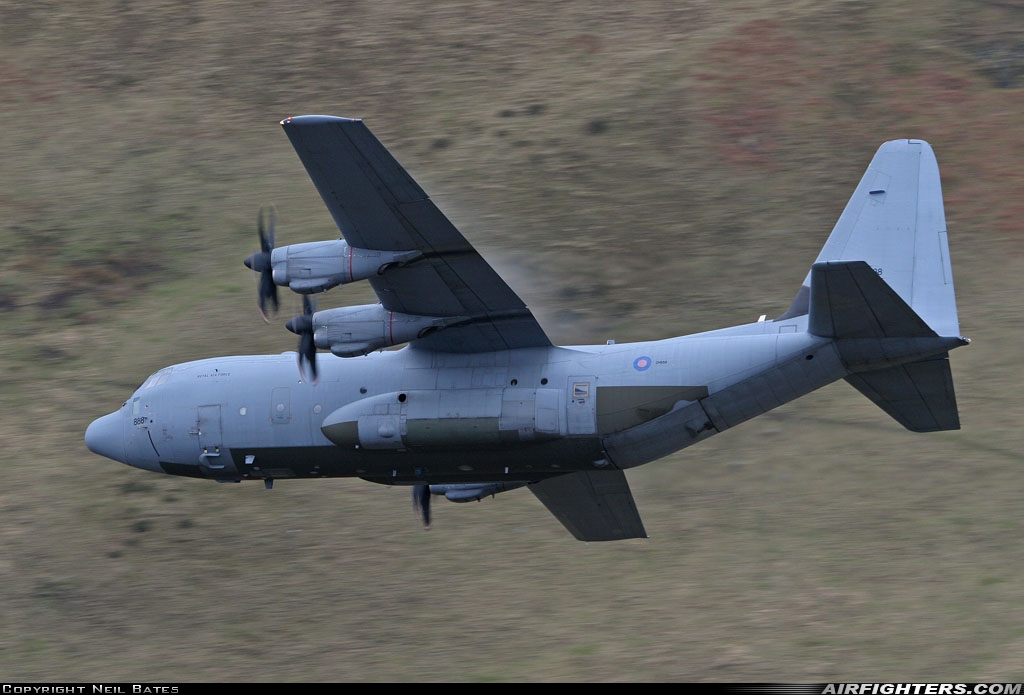 UK - Air Force Lockheed Martin Hercules C5 (C-130J / L-382) ZH888 at Off-Airport - Machynlleth Loop Area, UK
