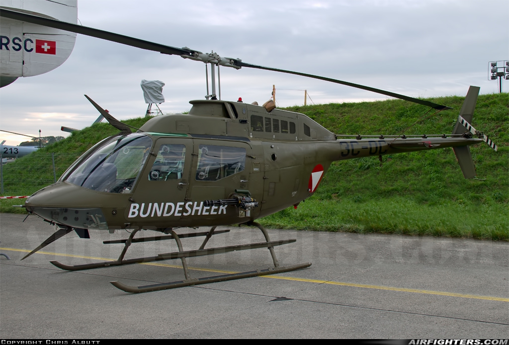 Austria - Air Force Bell OH-58B Kiowa 3C-OC at Payerne (LSMP), Switzerland
