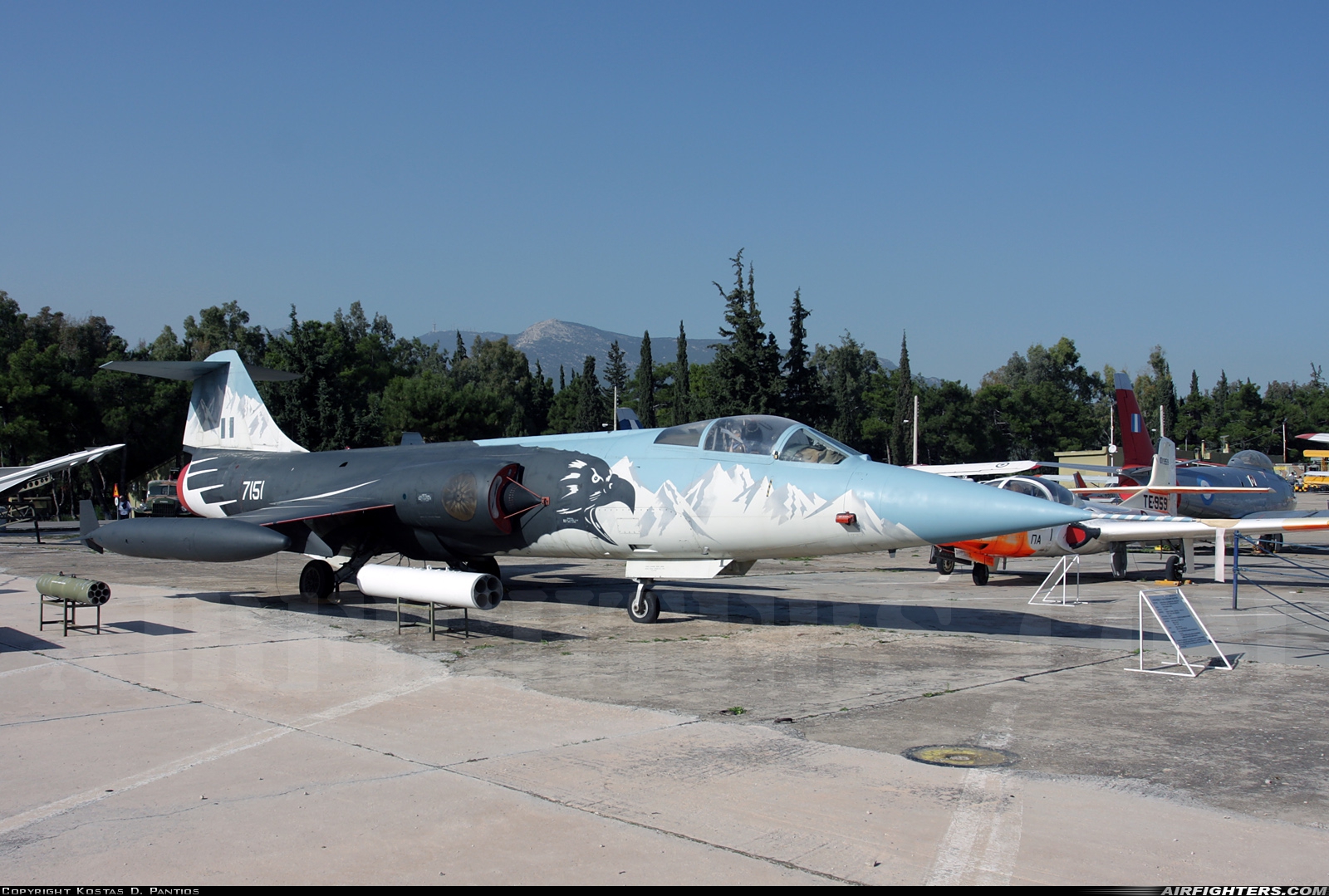 Greece - Air Force Lockheed F-104G Starfighter 7151 at Dekelia - Tatoi (LGTT), Greece