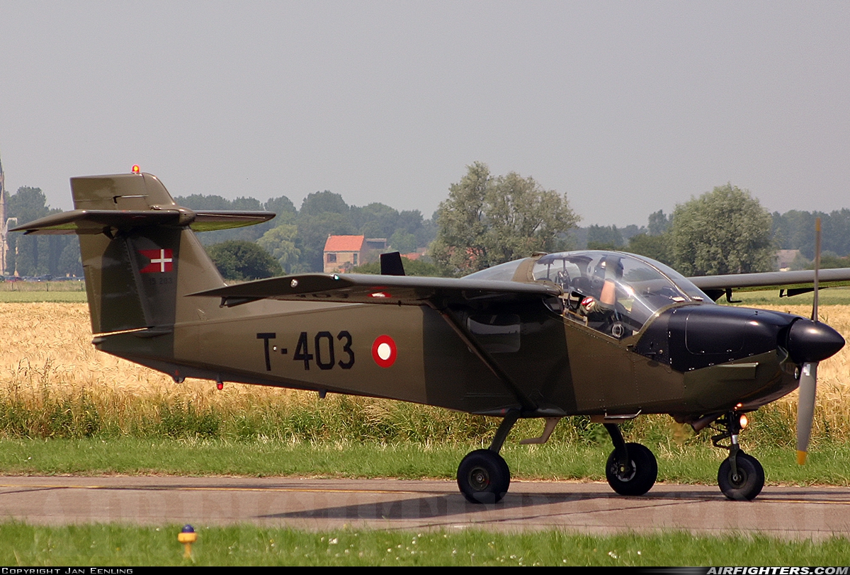 Denmark - Air Force Saab MFI T-17 Supporter T-403 at Koksijde (EBFN), Belgium