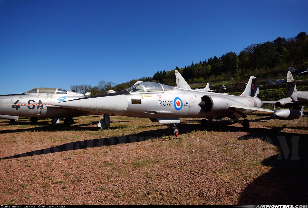 Canada - Air Force Canadair CF-104 Starfighter (CL-90) 751 at Off-Airport - Savigny-les-Beaune, France