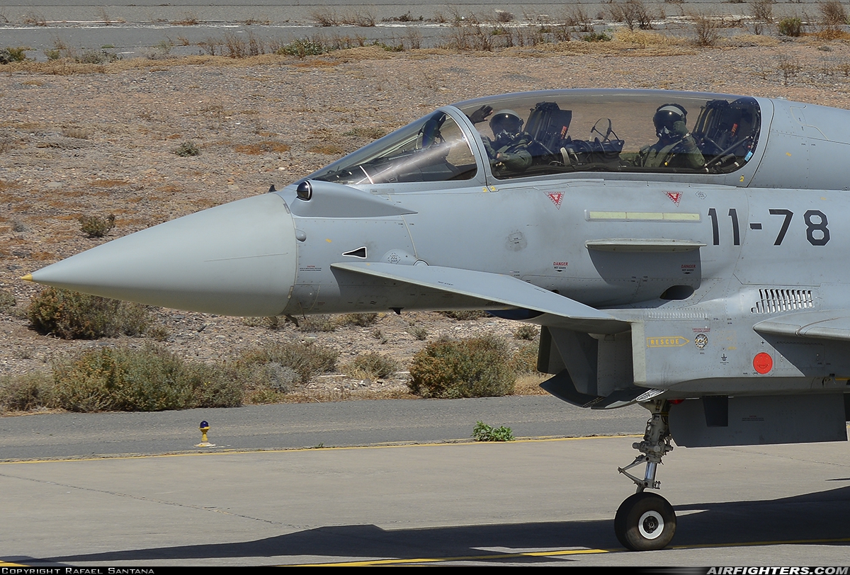 Spain - Air Force Eurofighter CE-16 Typhoon (EF-2000T) CE.16-09 at Gran Canaria (- Las Palmas / Gando) (LPA / GCLP), Spain