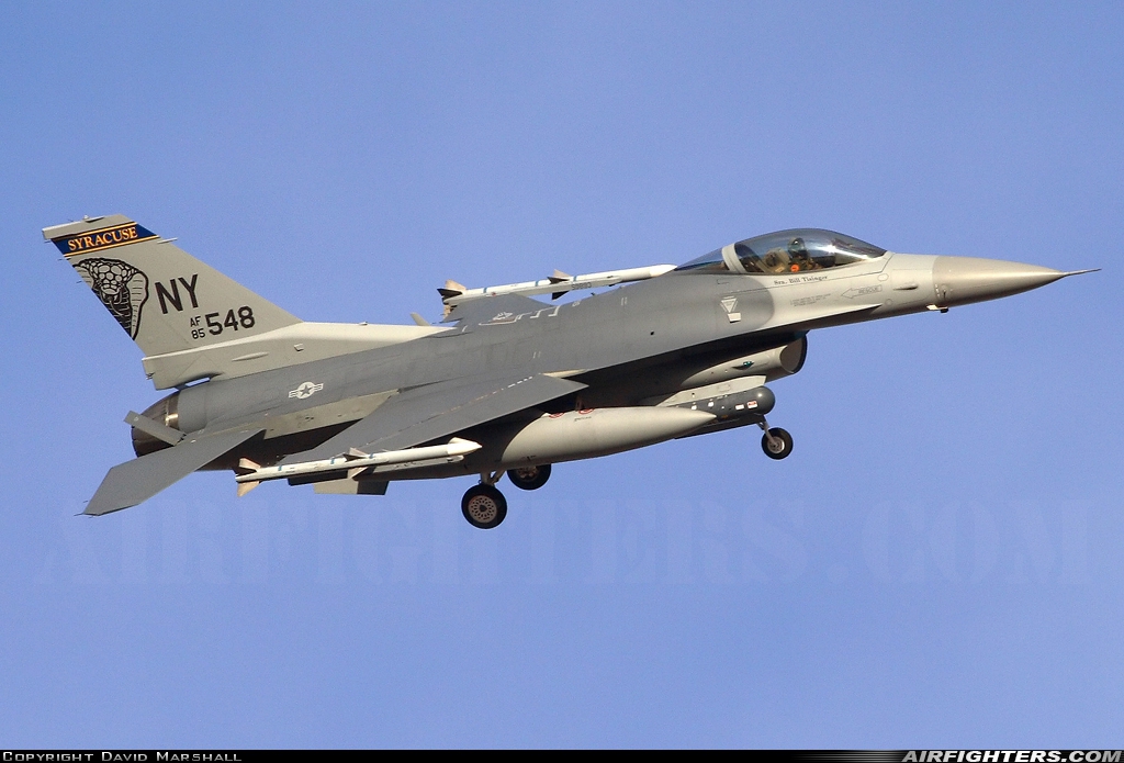 USA - Air Force General Dynamics F-16C Fighting Falcon 85-1548 at Las Vegas - Nellis AFB (LSV / KLSV), USA