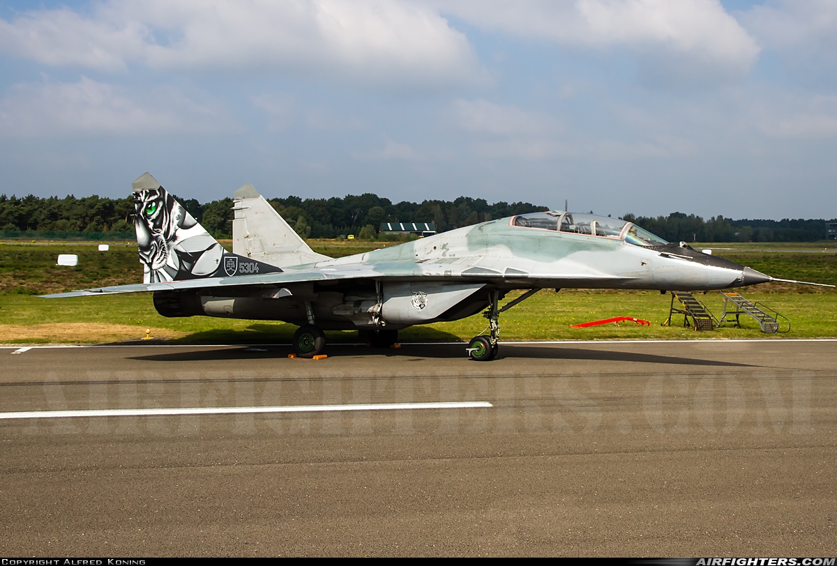 Slovakia - Air Force Mikoyan-Gurevich MiG-29UBS (9.51) 5304 at Kleine Brogel (EBBL), Belgium