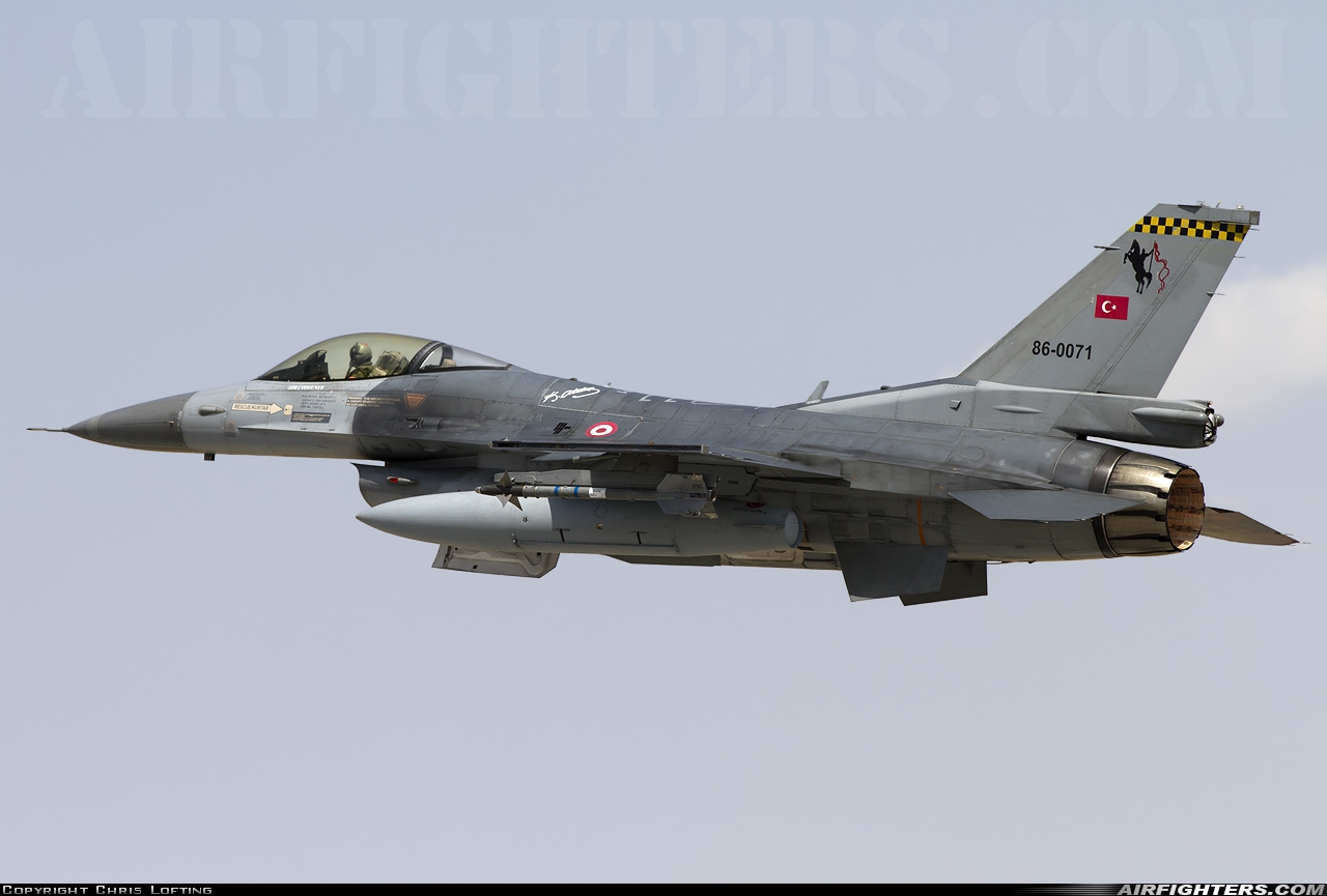 Türkiye - Air Force General Dynamics F-16C Fighting Falcon 86-0071 at Konya (KYA / LTAN), Türkiye