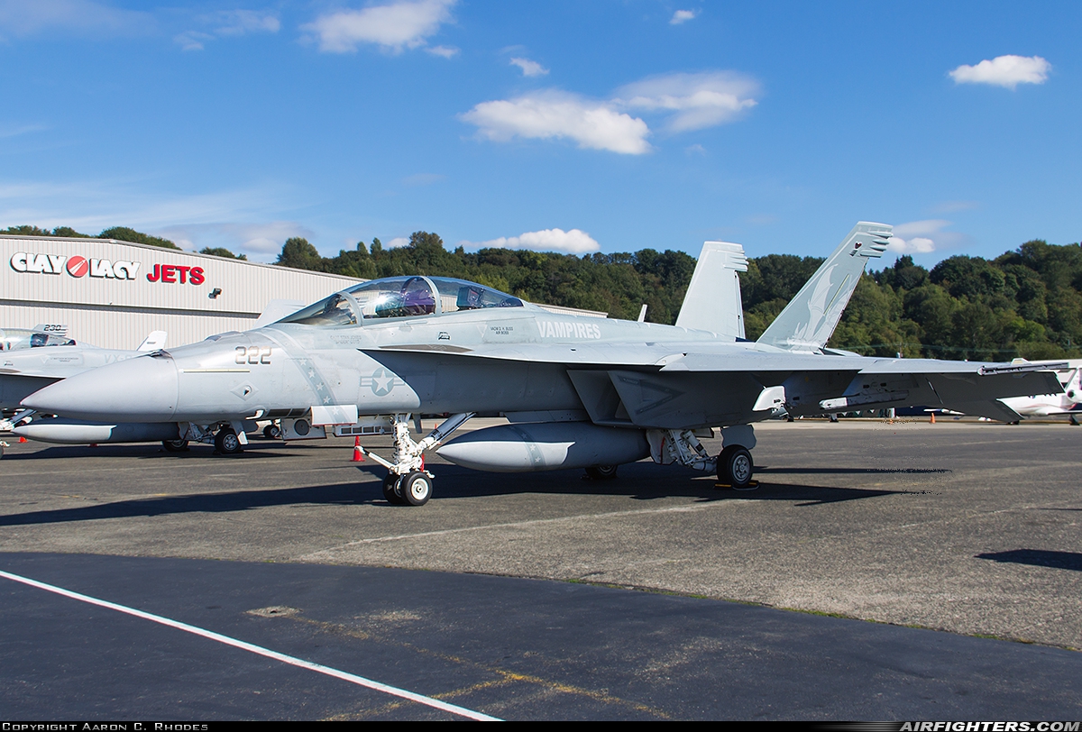 USA - Navy Boeing F/A-18F Super Hornet 166980 at Seattle - Boeing Field / King County Int. (BFI / KBFI), USA